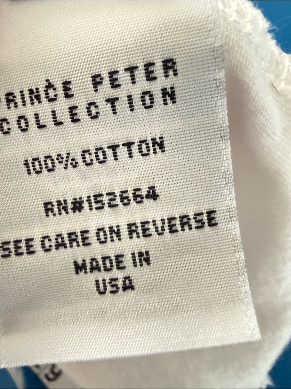 Prince Peter Collection Cropped Graphic Tee. Size Junior M=XS. Like New - Picture 7 of 7
